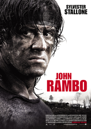 John Rambo, hängt am UFA-Palast (das Banner)